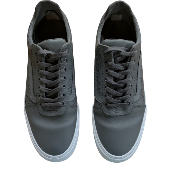 Vans Ward DX Gray Leather Skate Sneakers Size 13 - Picture 3 of 11